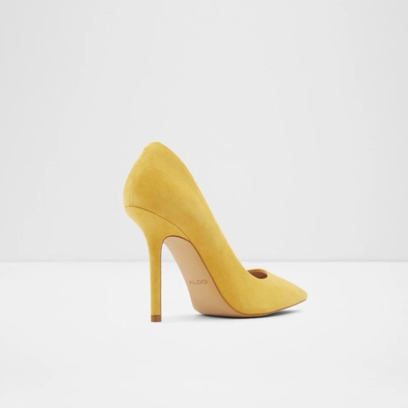 Elegant Yellow Stiletto Heels - Picture 2 of 10